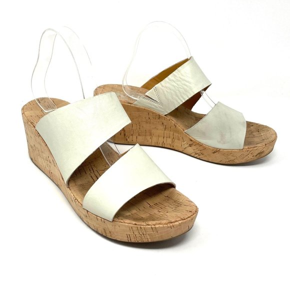 Kork-Ease Shoes - Korks Deltona Cork Ivory Slip On Wedge Slides 11